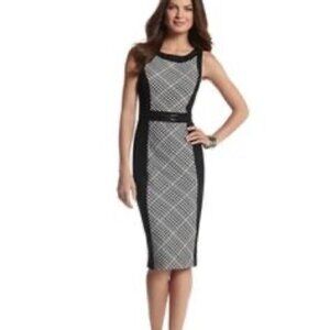 White House Black Market  Crosshatch Dress - Women’s Size 6